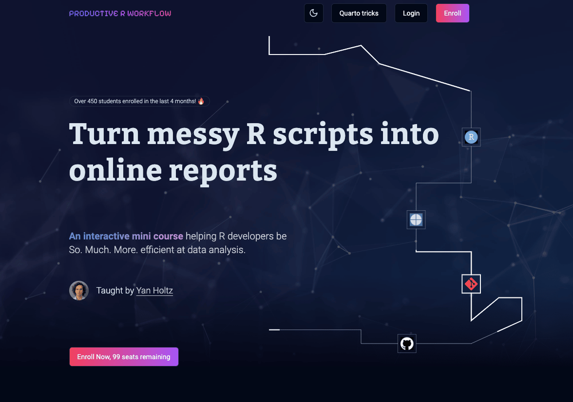 Productive R Workflow landing page