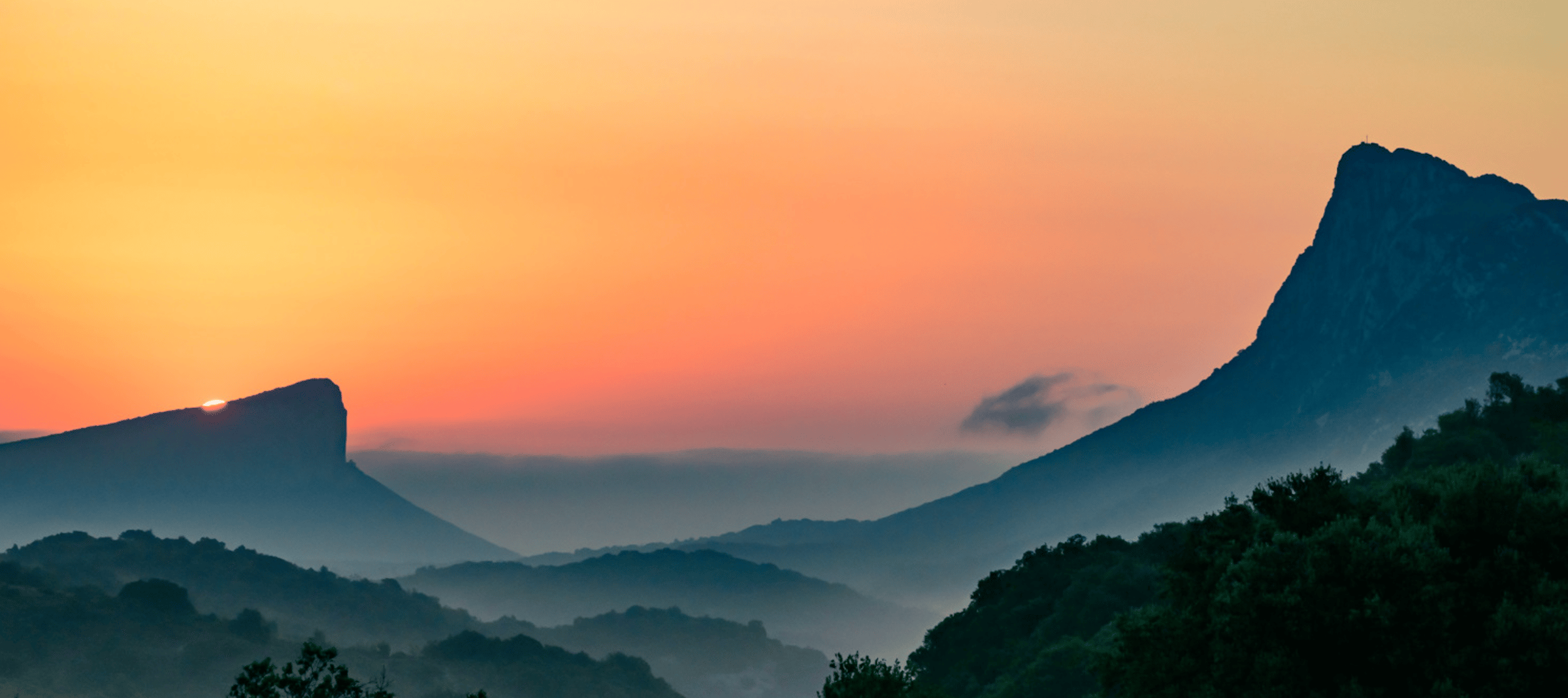 The pic Saint-Loup near Montpellier in the South of France