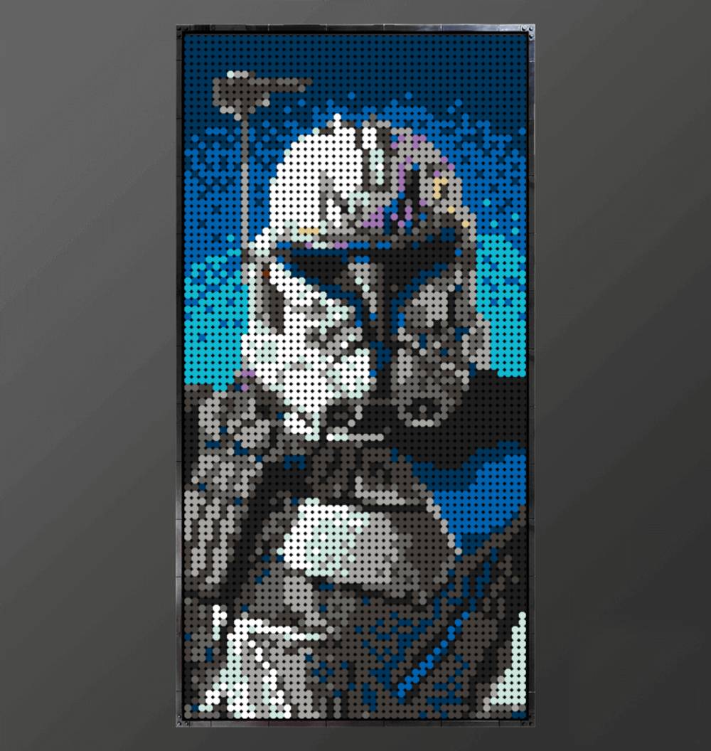 Captain Rex LEGO Mosaic Art [Instruction only]