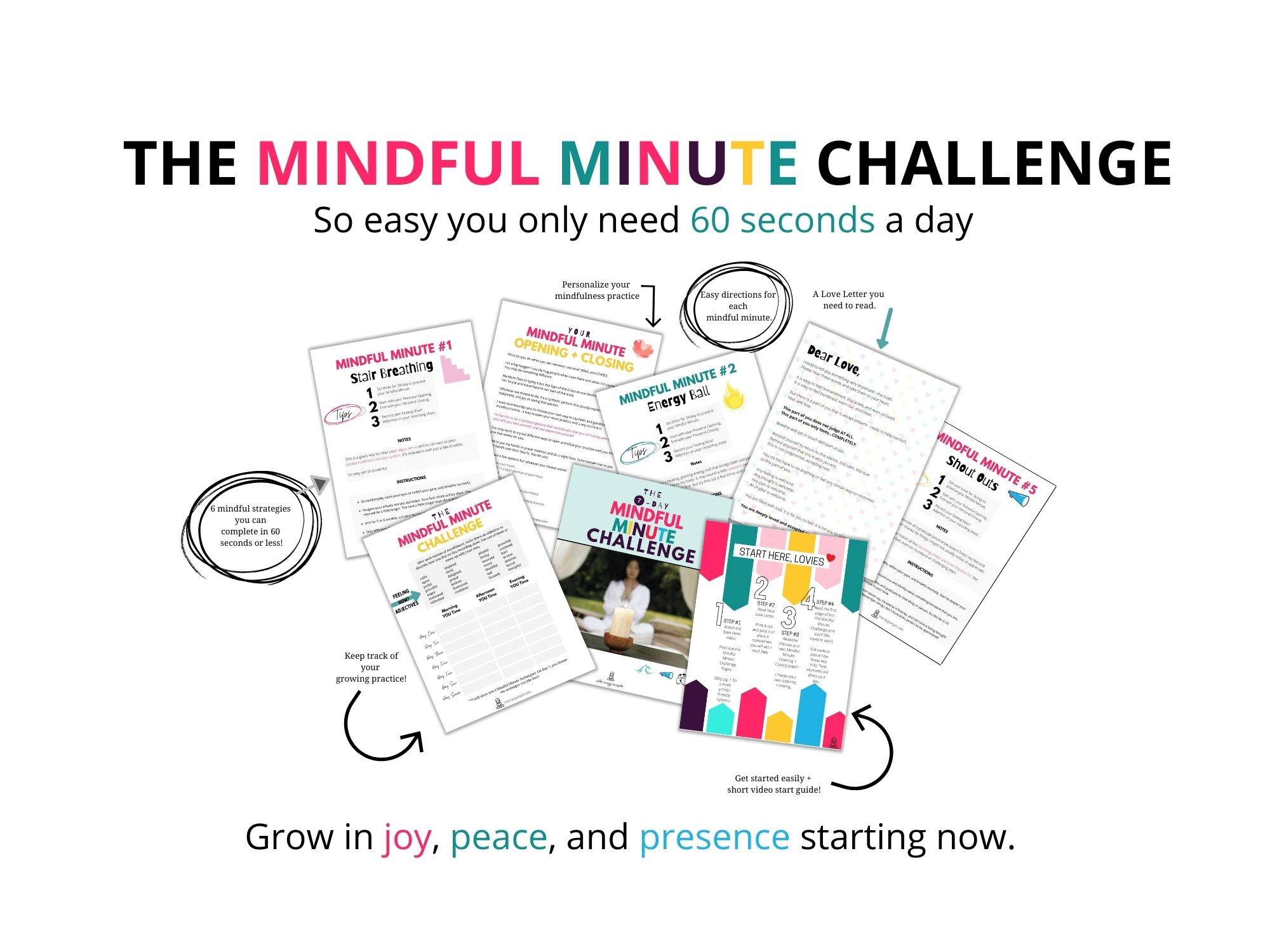 1 Minute Mindfulness Activities