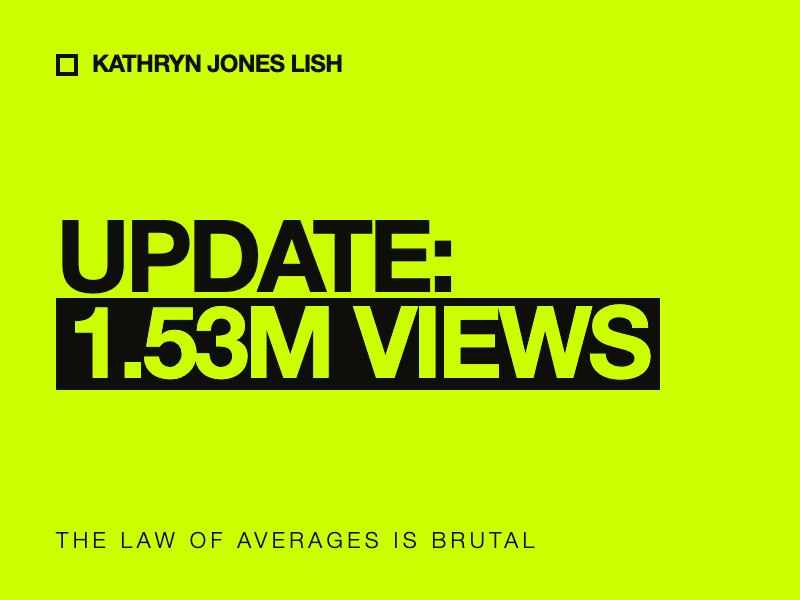 update:  1.53M views in last 2 weeks
