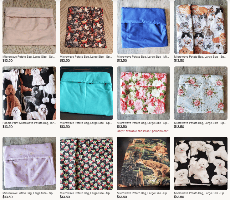 potato bags for sale at NeededInTheHome on Etsy