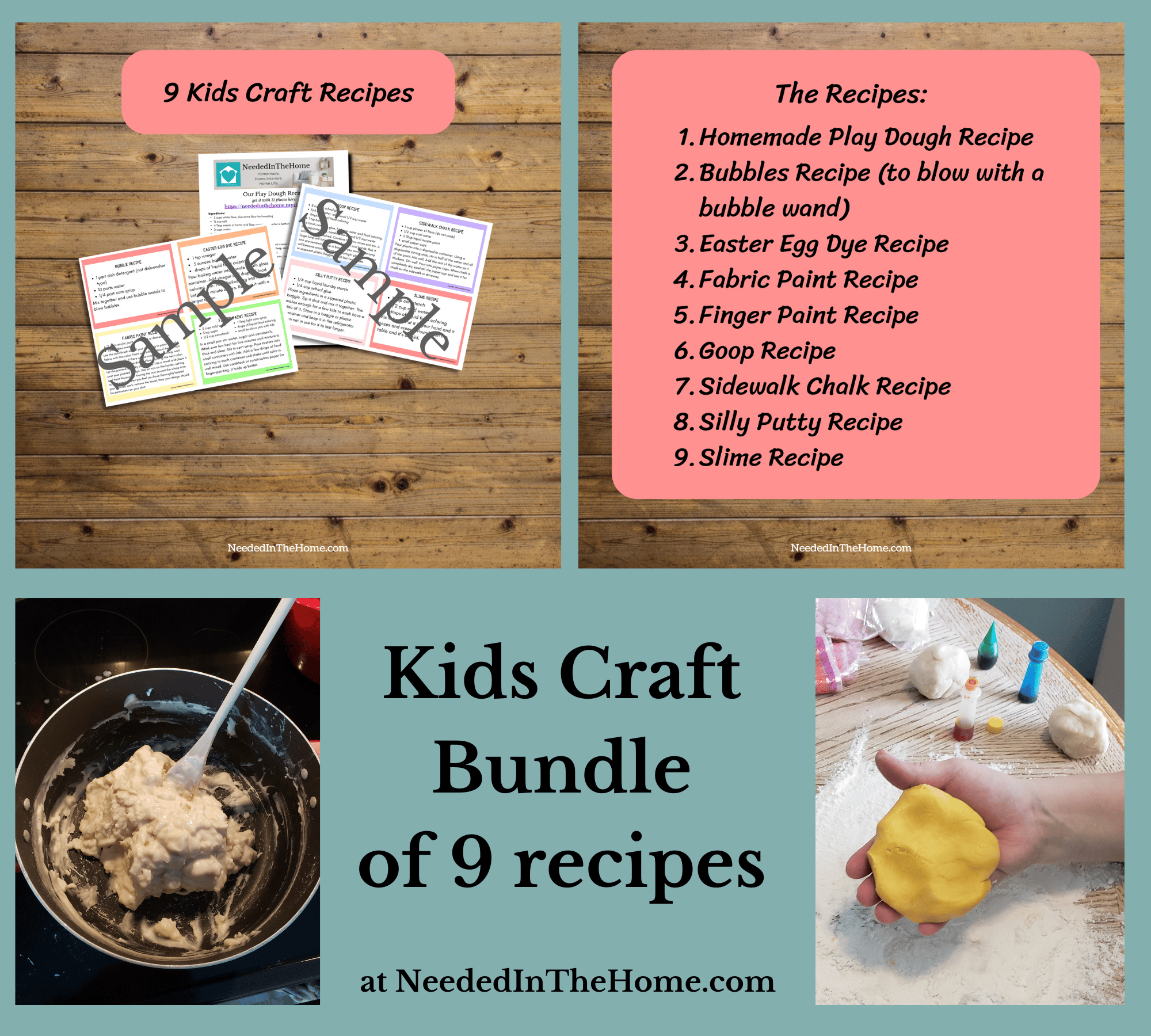 Kids Craft Bundle of 9 Recipes