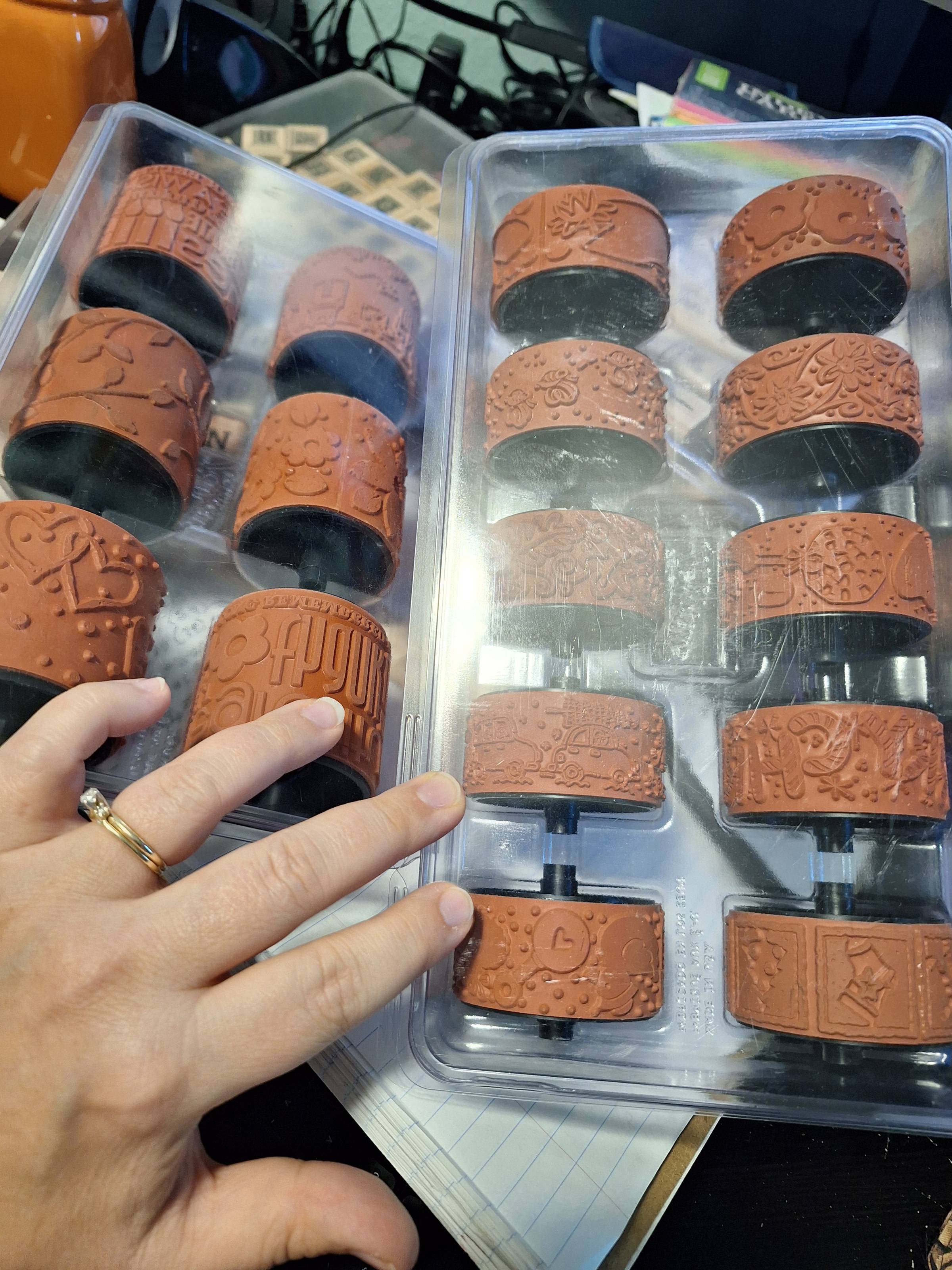 rubber stamp wheels