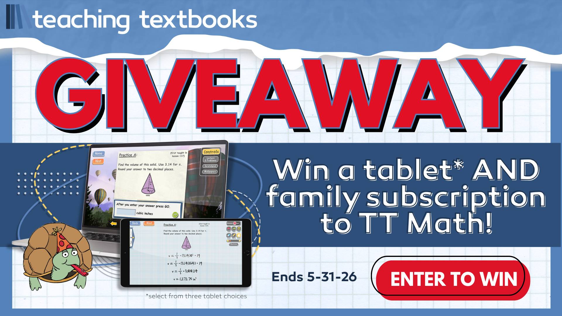 homeschool math giveaway with teaching textbooks