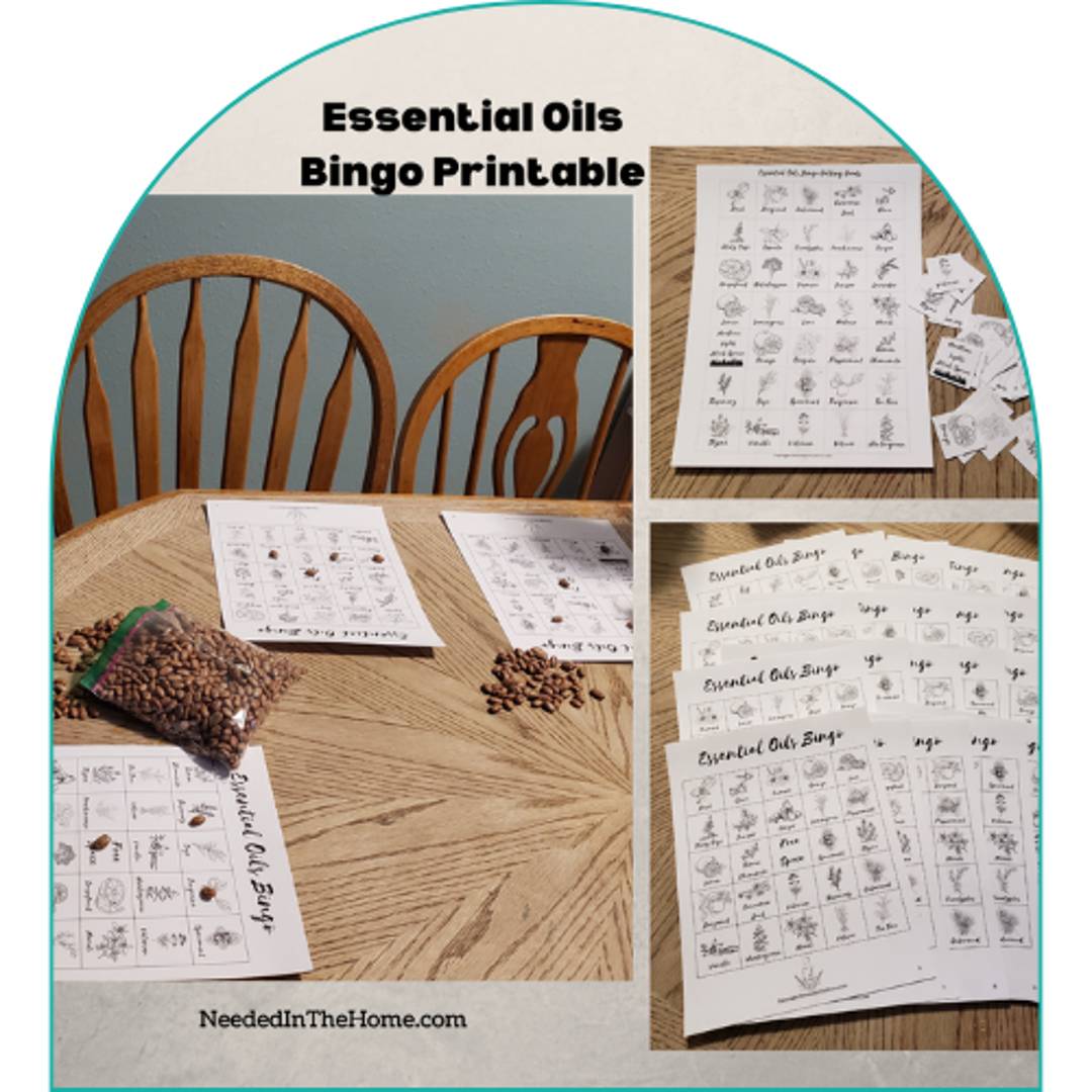 Essential Oils Bingo Printable Game