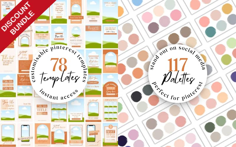 Discount Bundle: 78 pin templates + 117  palettes