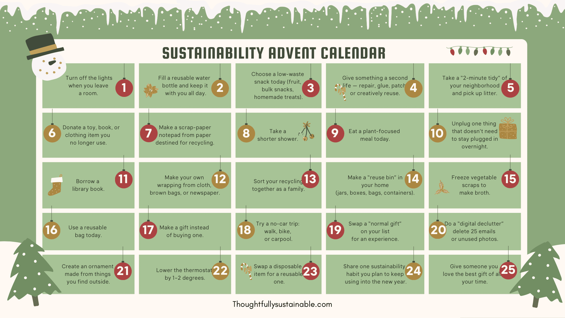 Sustainability Advent Calendar