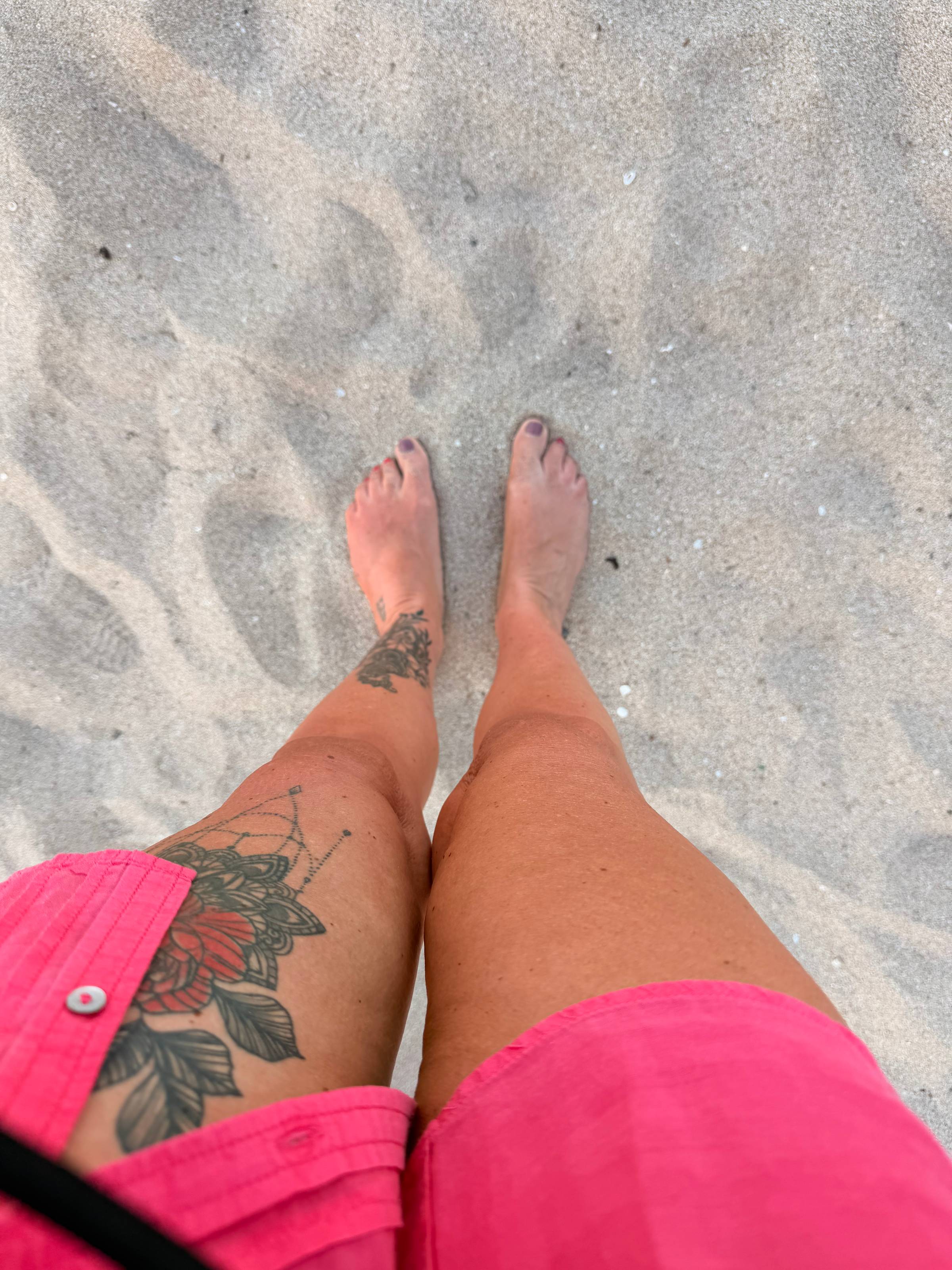 Feet in the sand