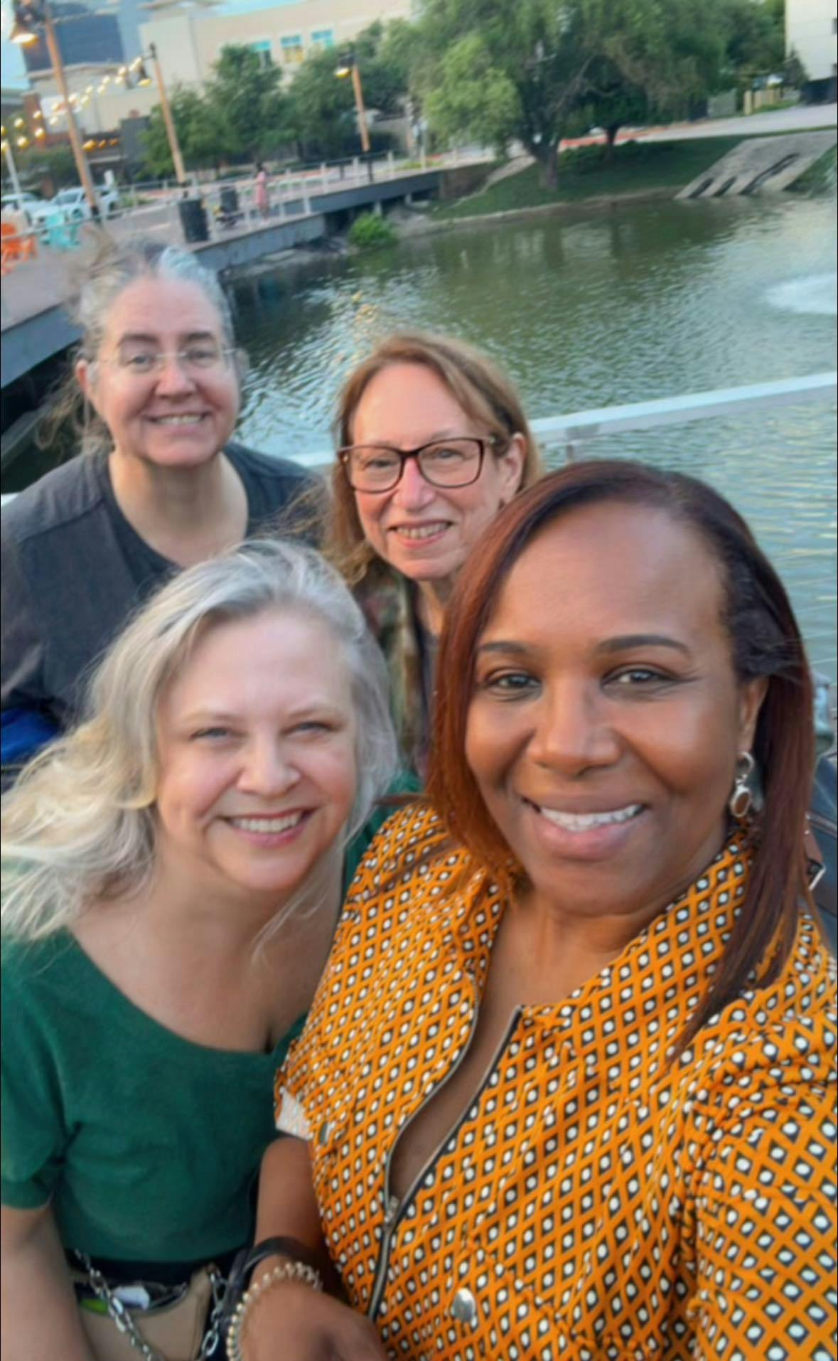 Clockwise from back left: J. Keely Thrall, Julie Halperson, JL Lora, Laralyn Doran