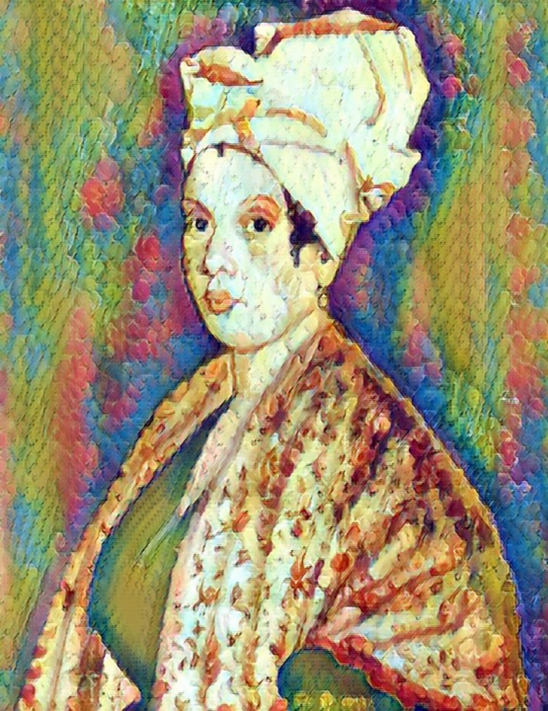 Portrait of Marie Laveau, 19th century businesswoman, New Orleans' vodou voodoo queen and community healer