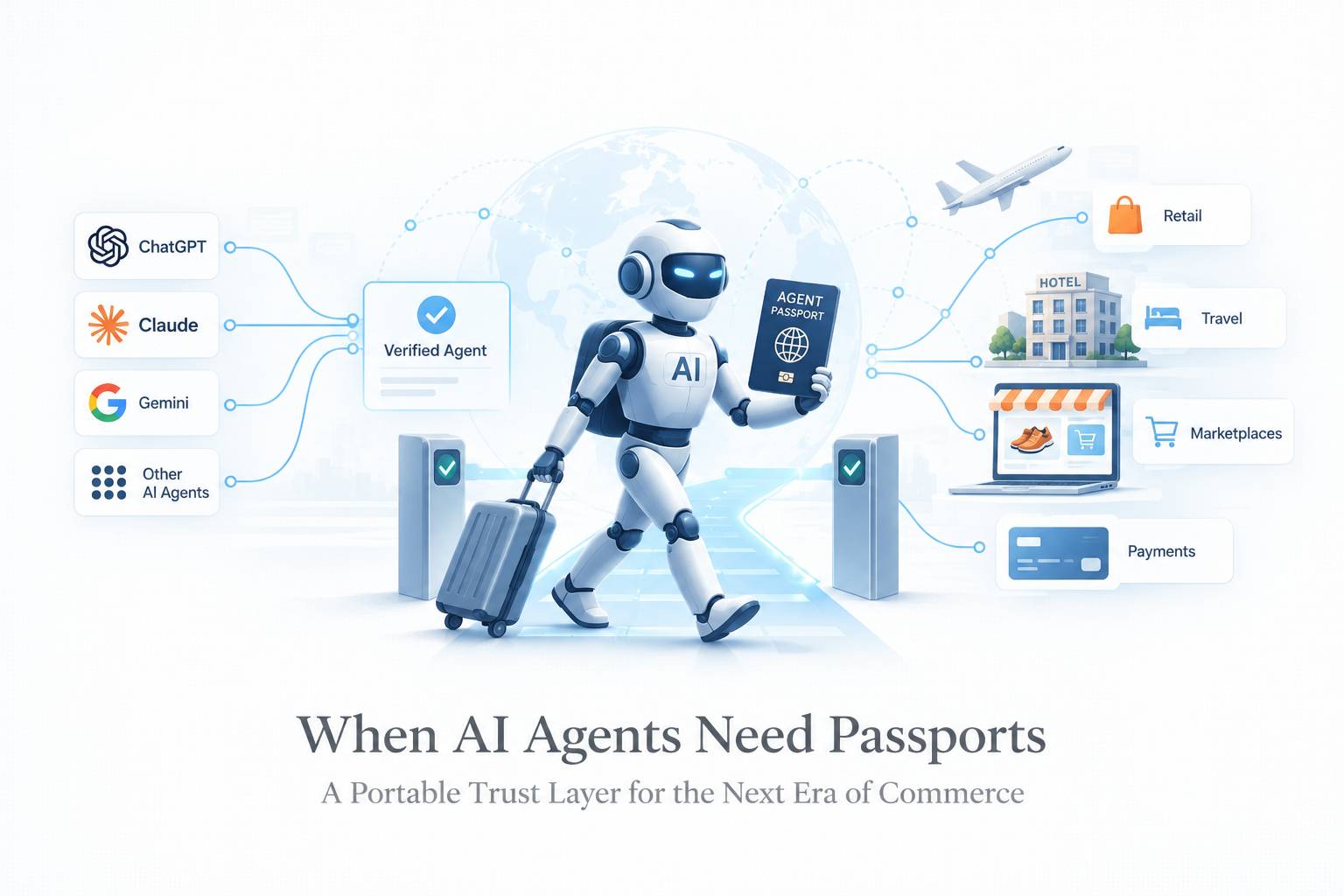 AI agents are beginning to move across apps, merchants and payment networks. Their trust credentials may need to move with them.