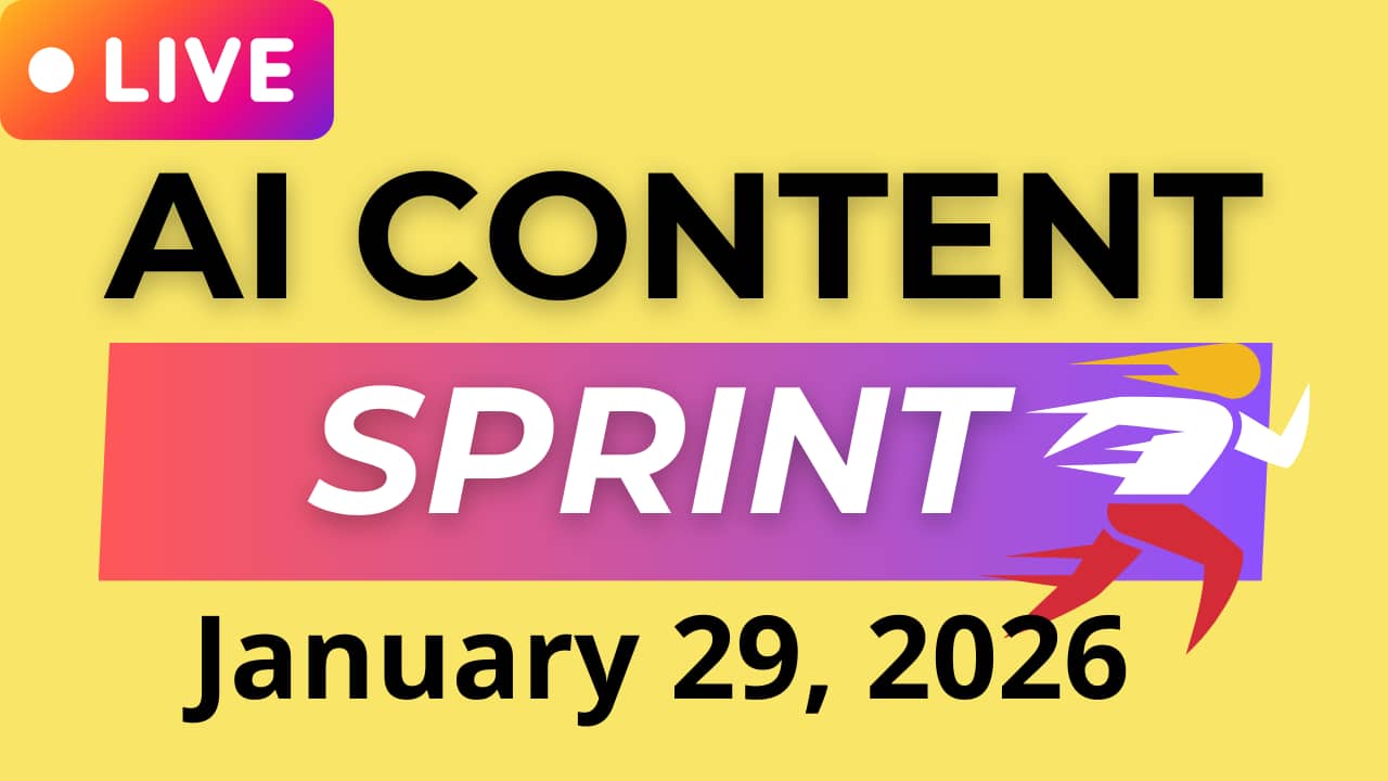 AI content sprint
