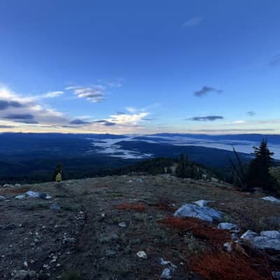 Sawtooth Mountains sunset view