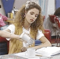 Woman pouring sugar