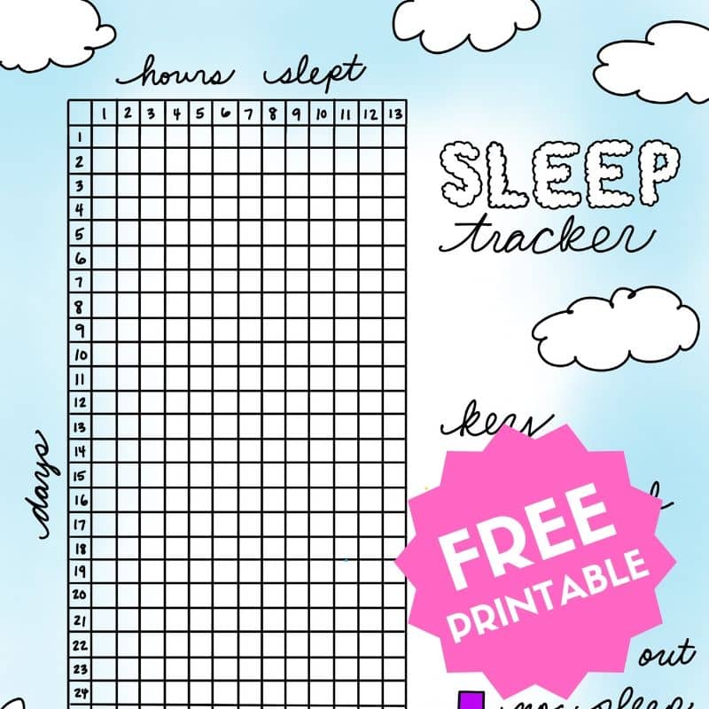 Bullet Journal Sleep Tracker — Sweet PlanIt