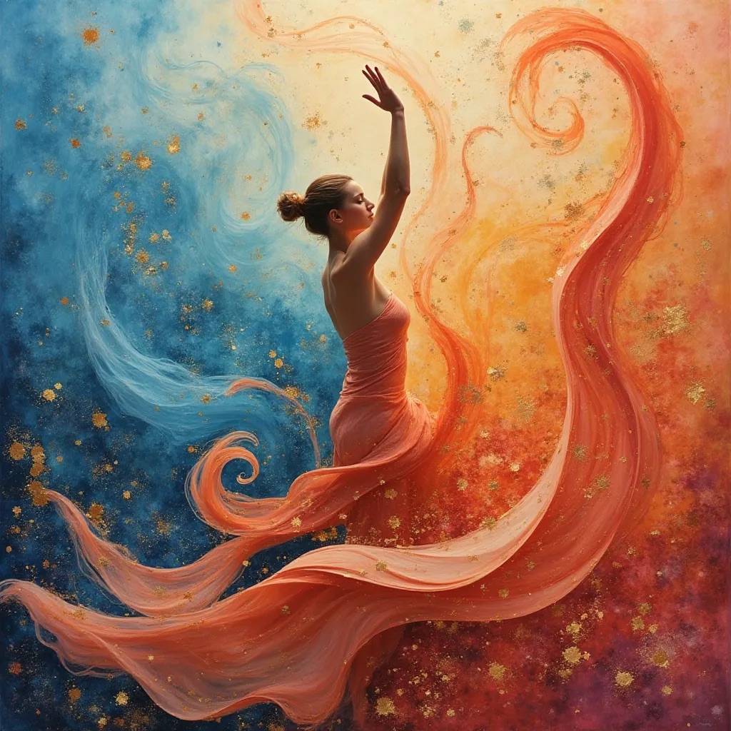 woman in sky