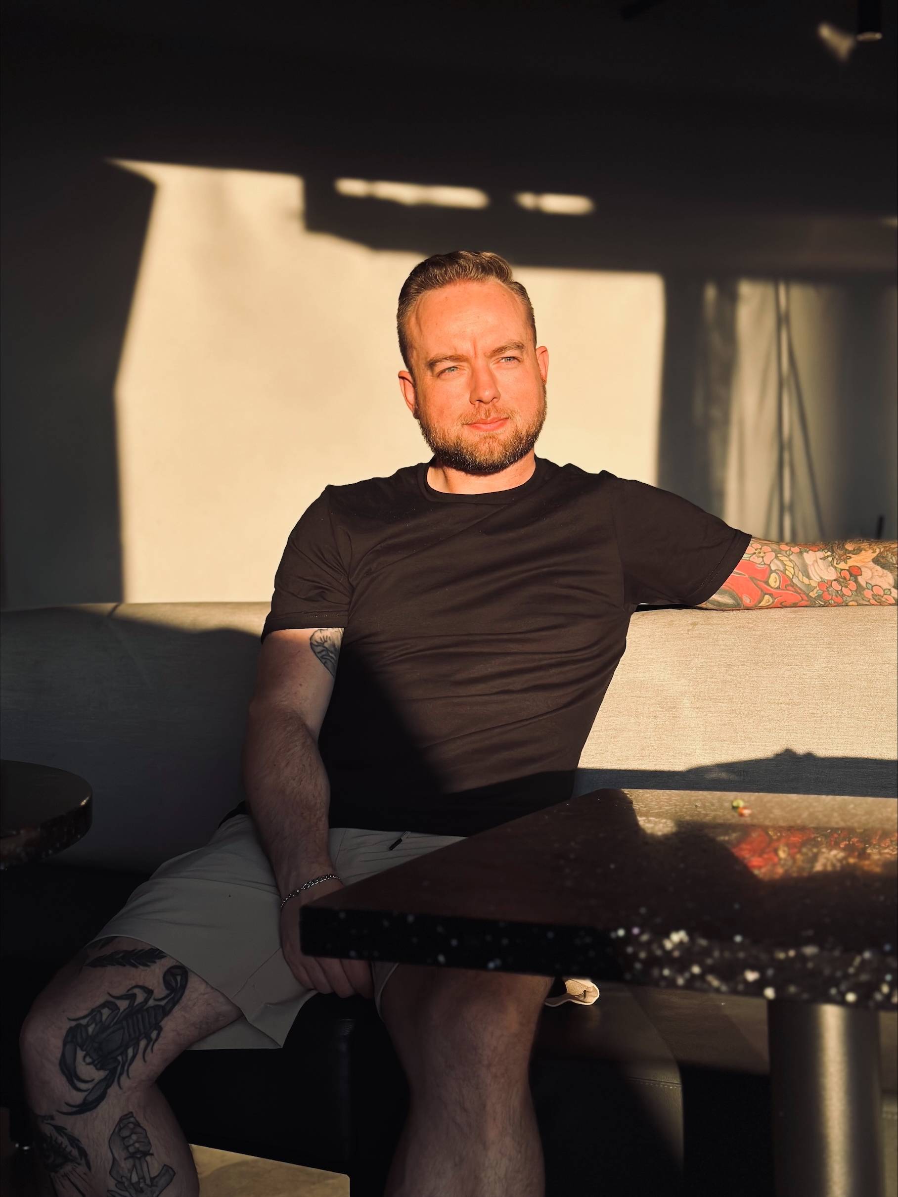 Nurse Tylor Thuirer is seen sitting outside