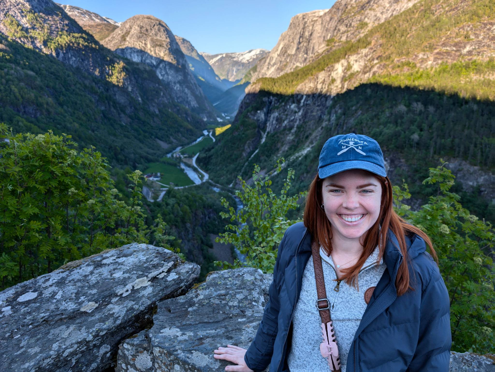  Sarah Balcom smiles while on a nature walk.