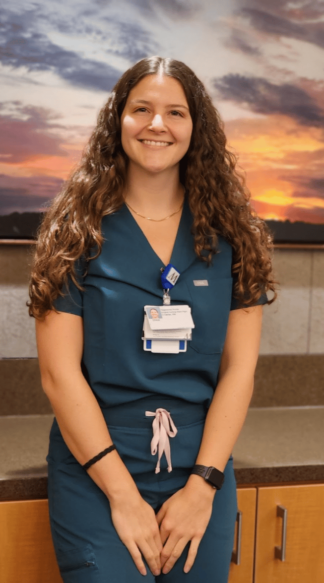 Pictured: Chloe Carter RN, BSN, CPAN