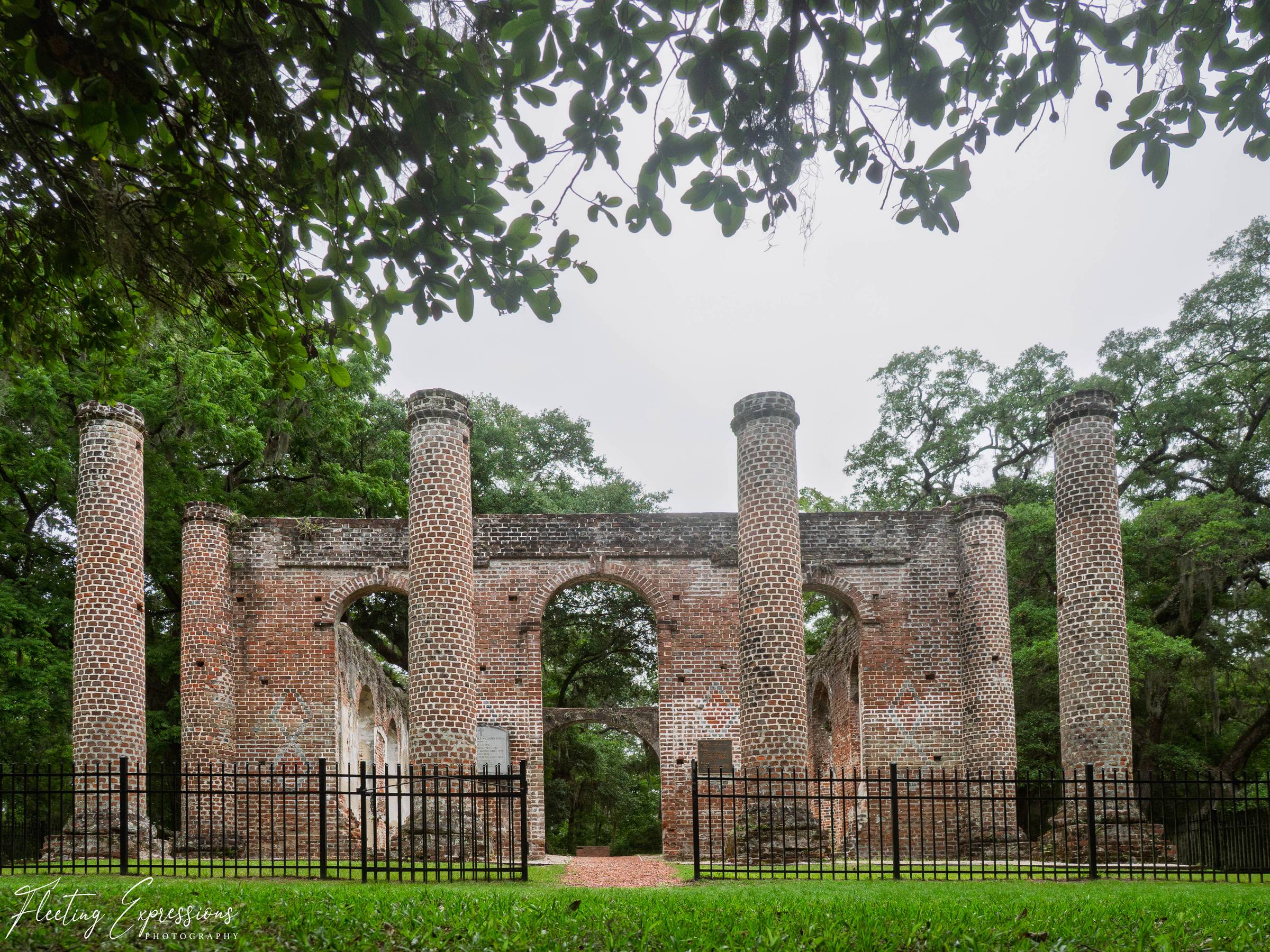 low angle view of historic church ruins