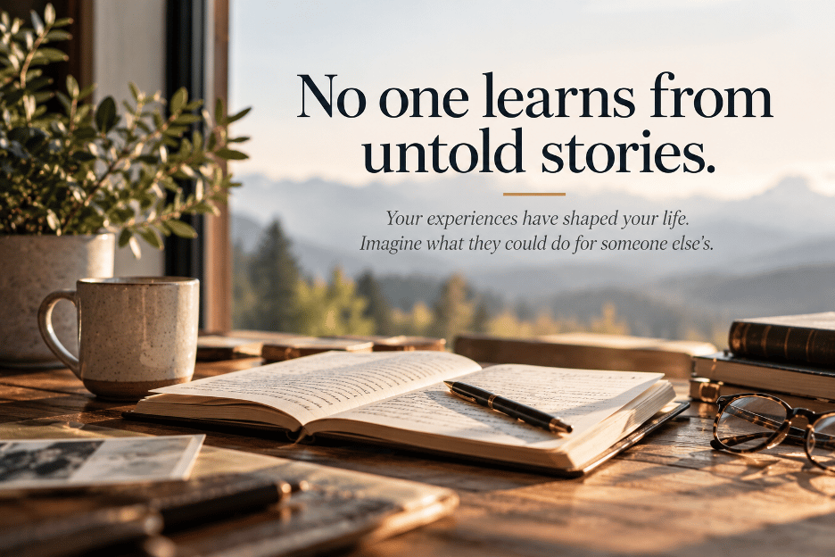 No one learns from untold stories.