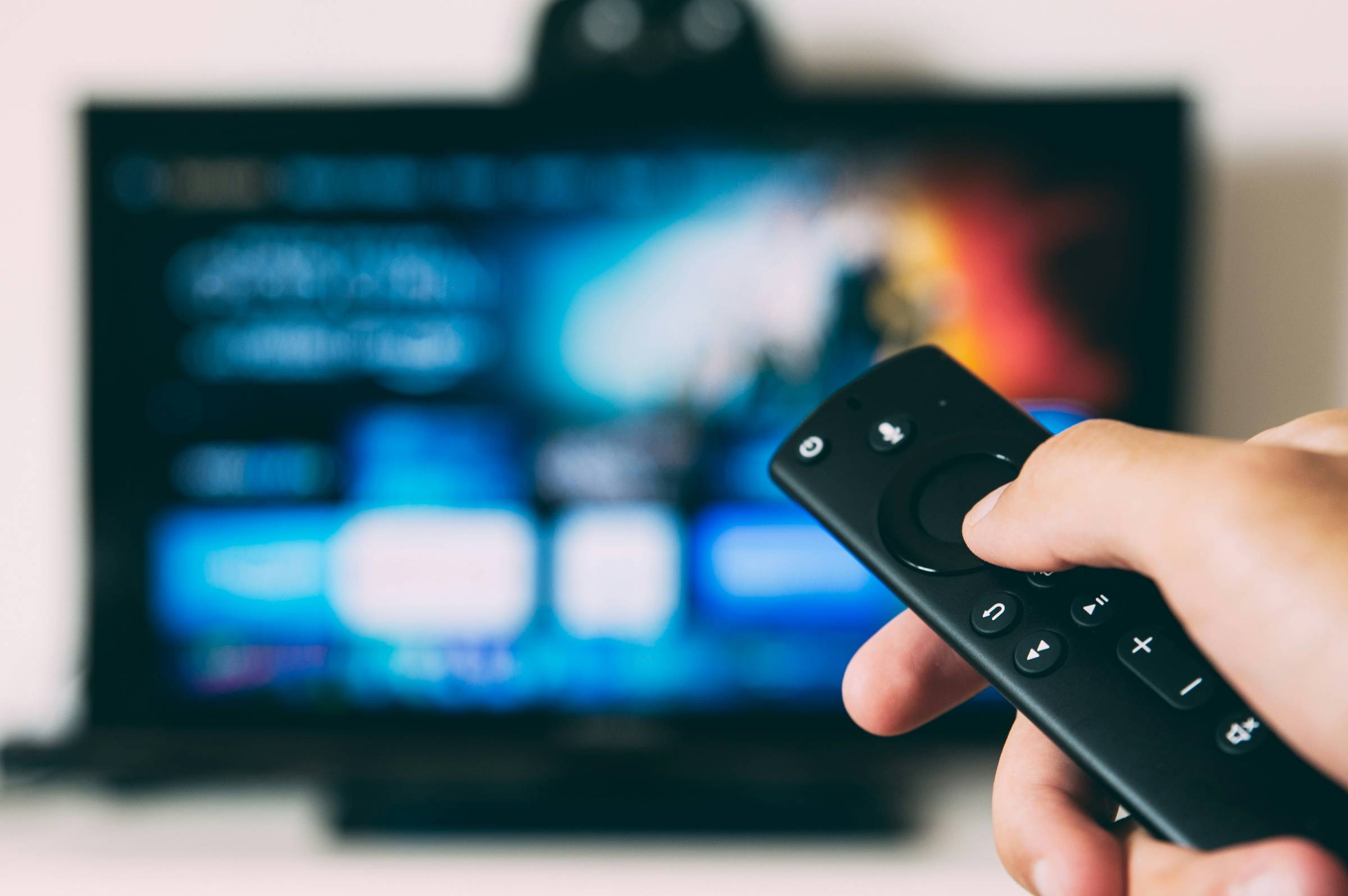 Television and remote     