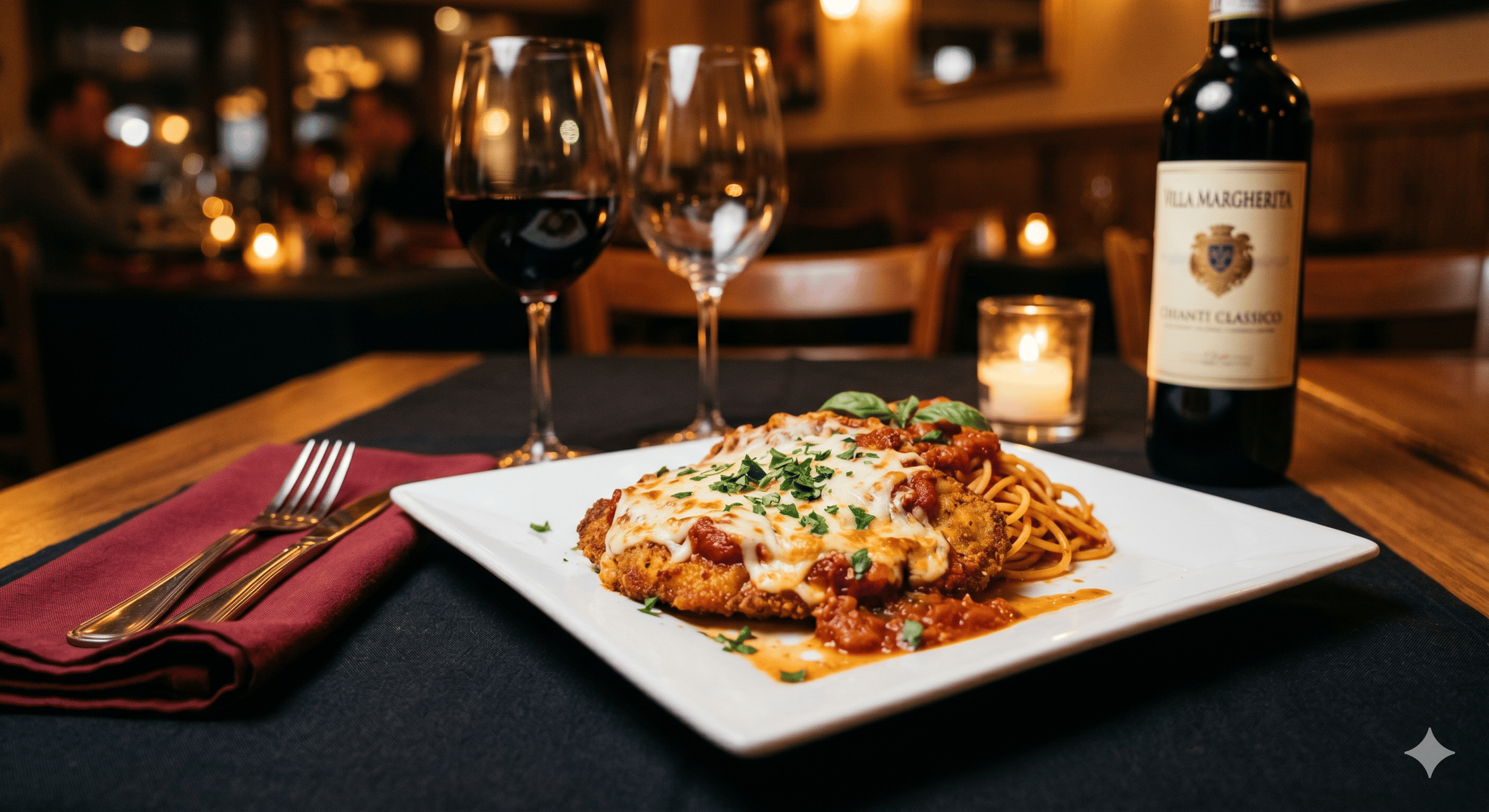 Marcolino's Italia Reno chicken parmigiana Vianarra hospitality storytelling