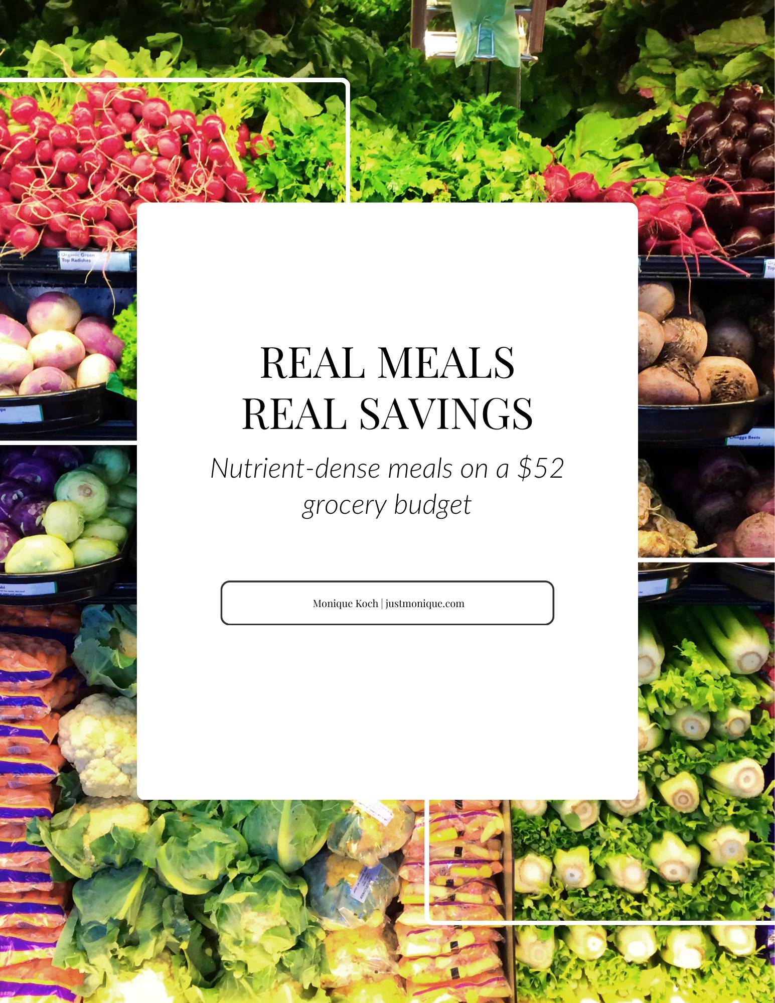Real Meals, Real Savings