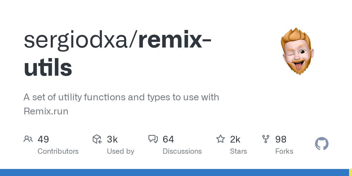 Remix Utils by sergiodxa. A set of utility functions and types to use with Remix.run