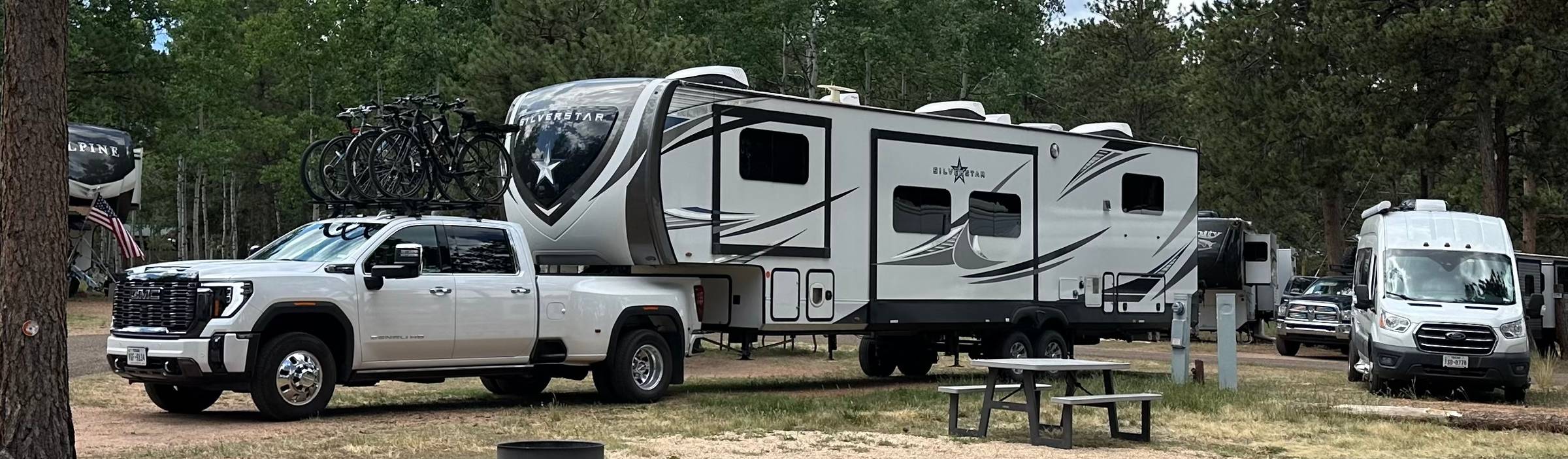 The Living Office, RV, truck, and SEO van