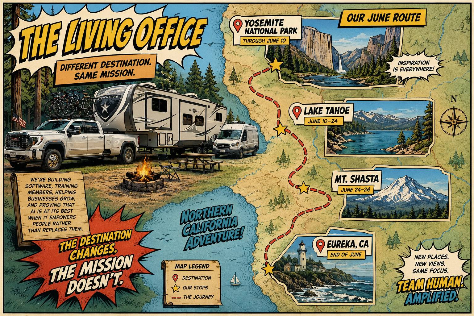 Comic style June route map