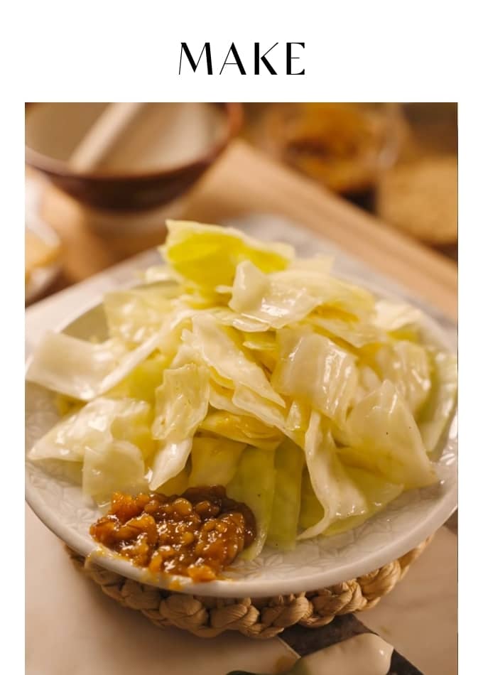 Make Garlicky Cabbage with Miso