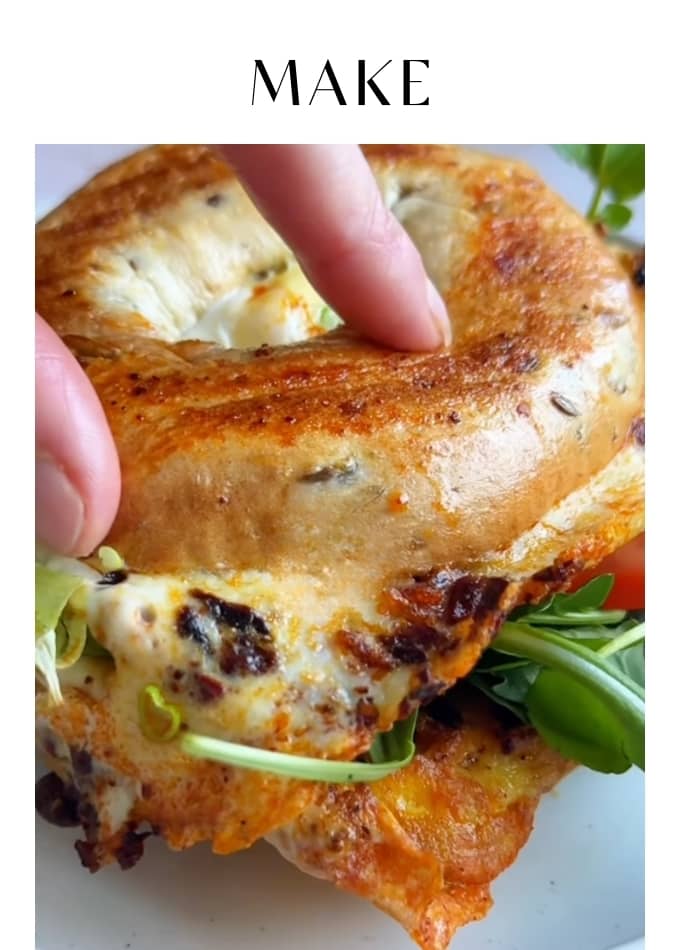 Make Egg & Chilli Crisp Bagel