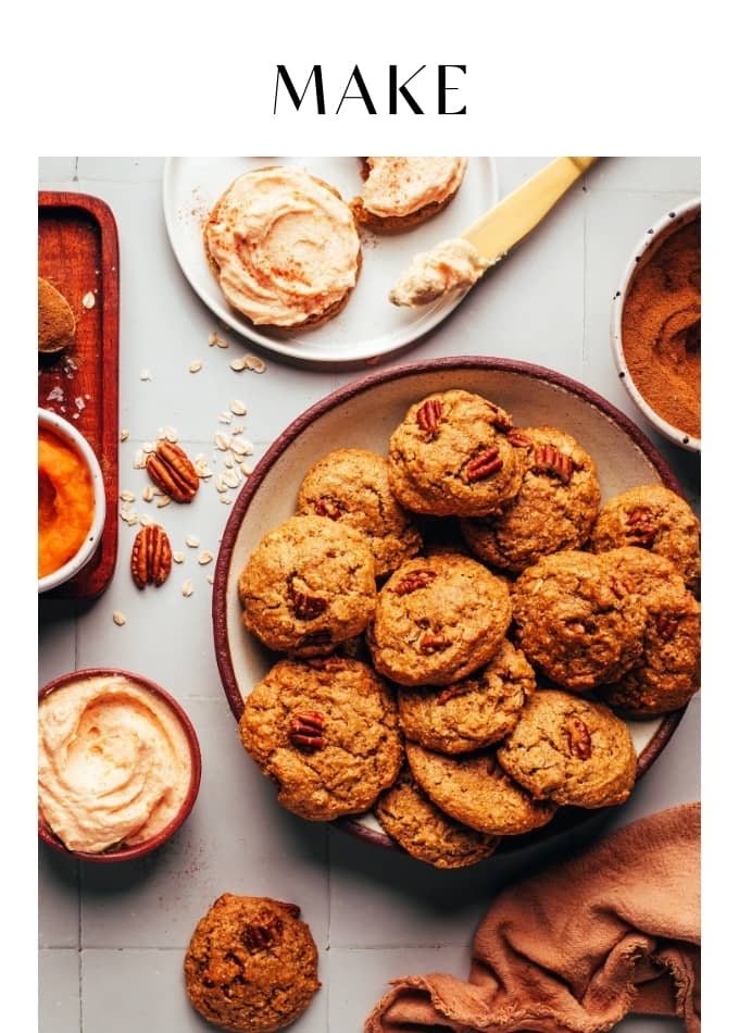Make Fluffy Pumpkin Oat Cookies