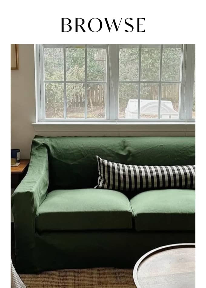 Browse Sustainable Green Sofas