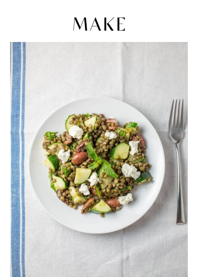 Make Cold Lentil Salad