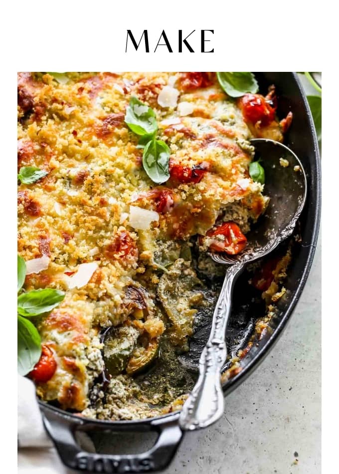 Make Eggplant Zucchini Lasagna