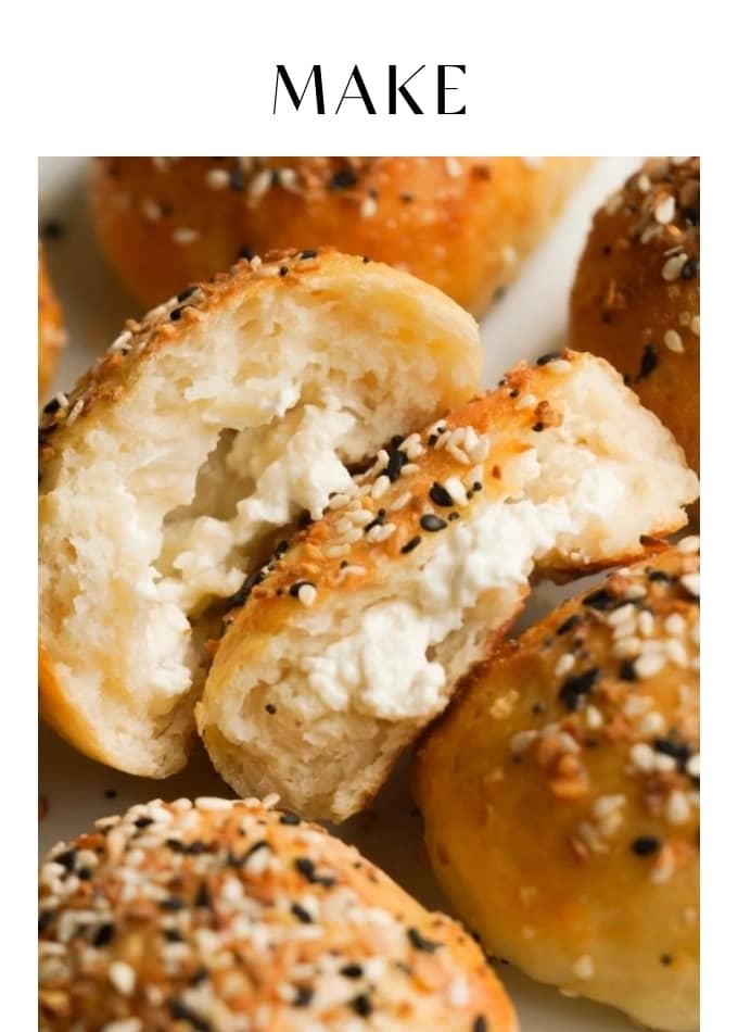  Make 4 ingredient bagel bites