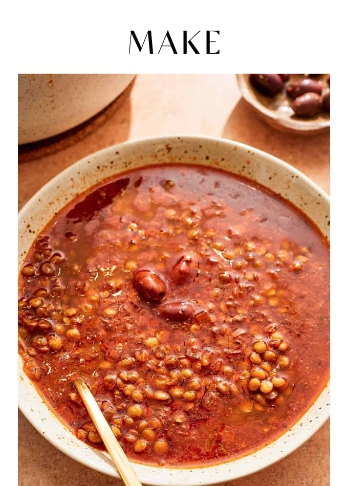 Make Greek Lentil Soup