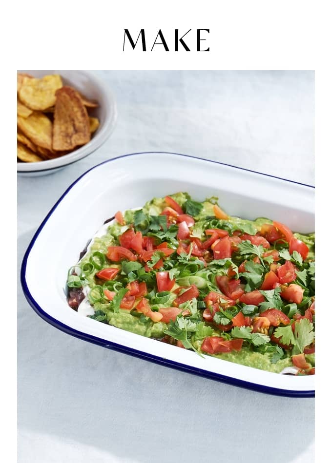 Make Cleaned Up Seven Layer Dip
