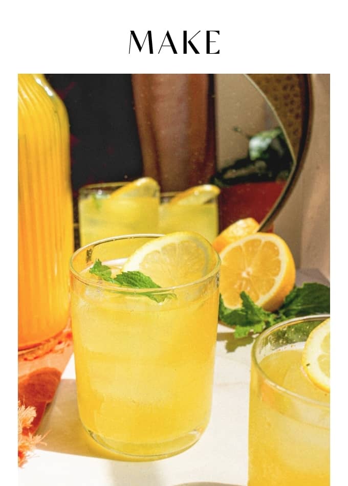 Make Iced Ginger Lemon Tumeric Tea
