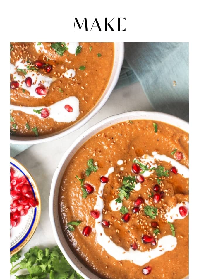 Make Sesame Miso Roasted Veggie Soup