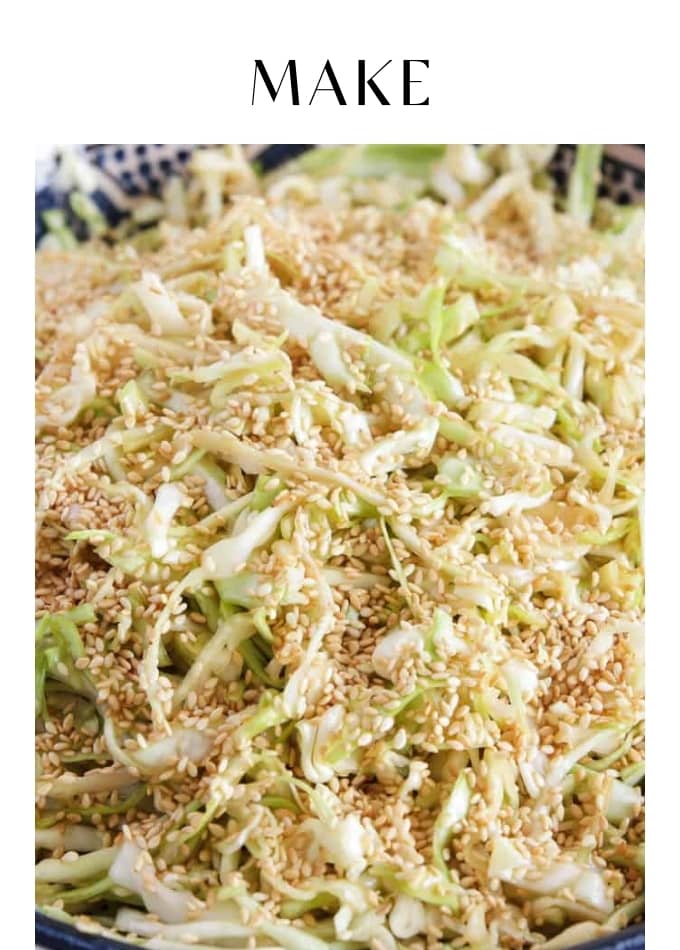 Make Sesame Cabbage Salad