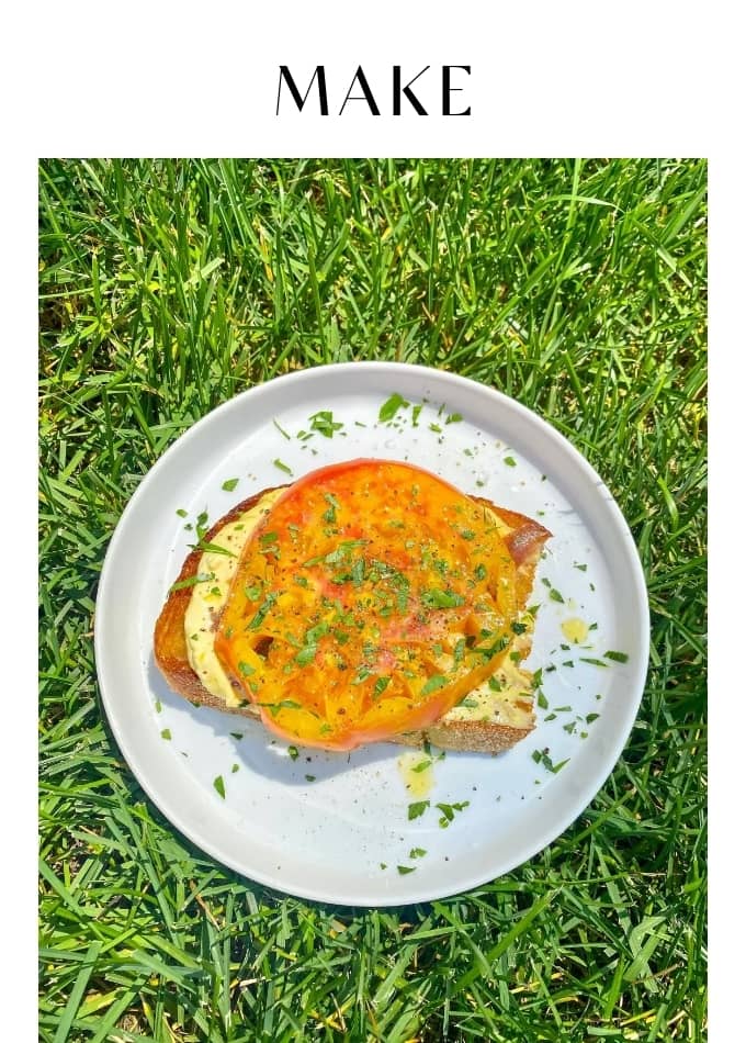 Make Hot Girl Tomato Toast