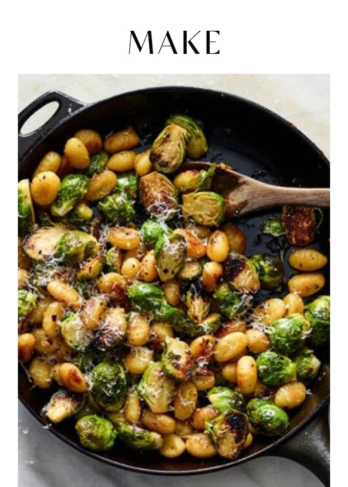 Make Crispy Gnocci and Brussels Sprouts