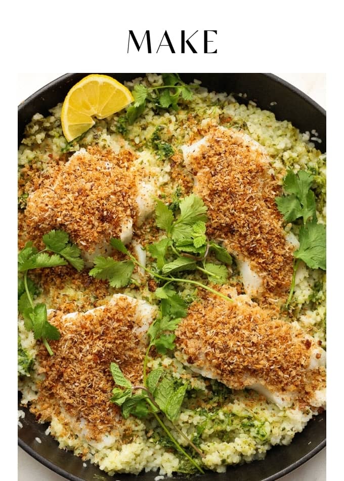 Make Coconut Breaded Cod with Cilantro Rice