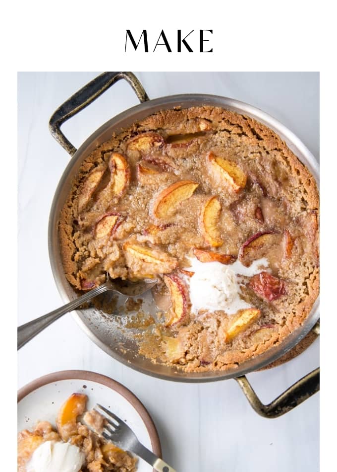 Make Gluten Free Peach Cobbler