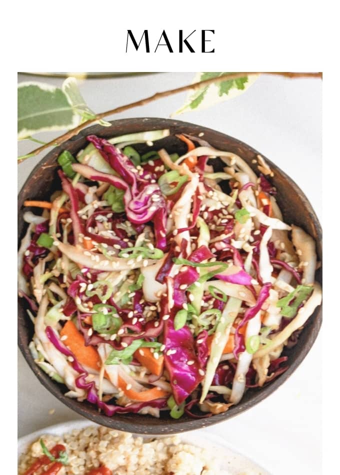 Make Raw Sesame Cabbage Salad