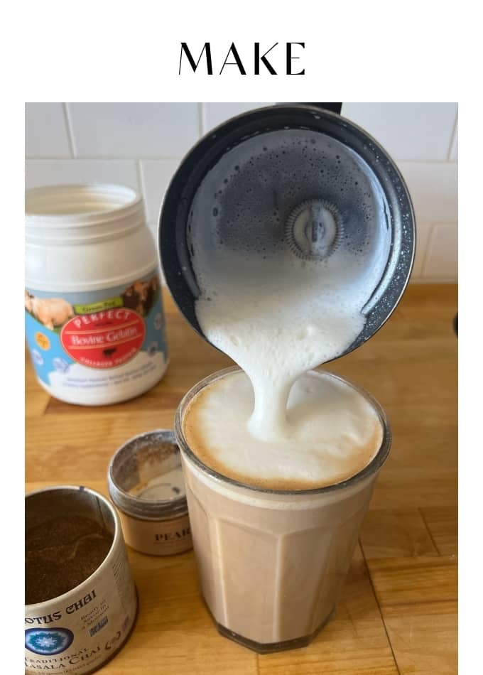 Make Healing Protein Chai Latte
